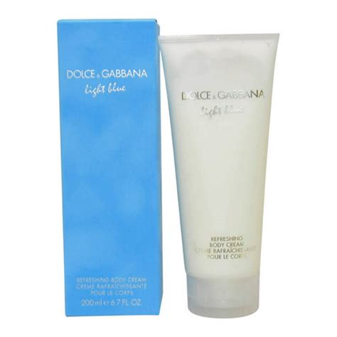 d&g light blue body lotion.